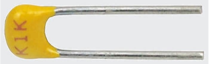 Condensateur céramique multicouche MLCC, Traversant, 3.3nF, 100V c.c., ±10%, diélectrique : X7R