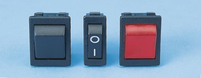 Arcolectric (Bulgin) Ltd Illuminated DPST, Latching Rocker Switch Panel Mount