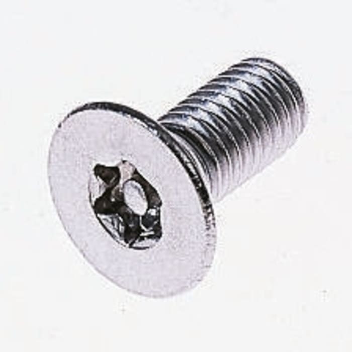 ZnPt steel 6 lobe csk head screw,M6x12mm