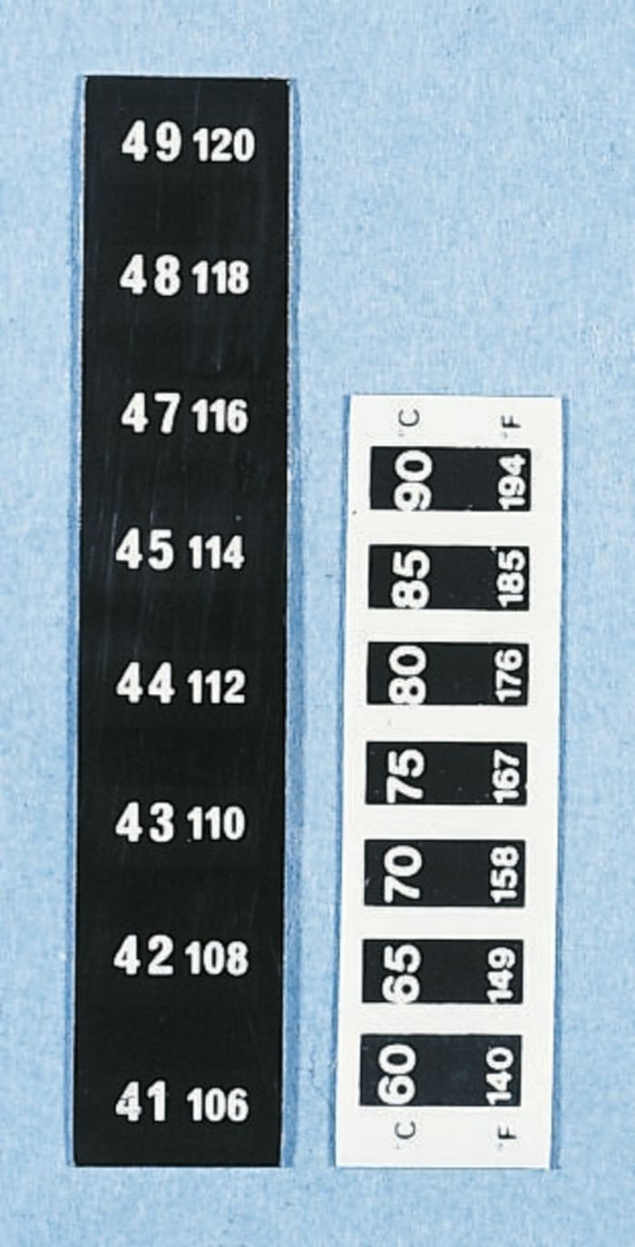 RS PRO Temperature Sensitive Label, 23°C to 31°C, 2 Levels