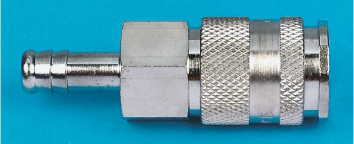 RS PRO Brass, Steel Male Pneumatic Quick Connect Coupling, 13mm Hose Barb