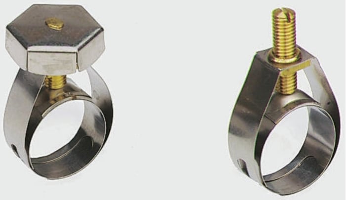 Unex Brass (Bolt), Stainless Steel Slotted Screw Unex, 11mm Band Width, 30 → 35mm ID