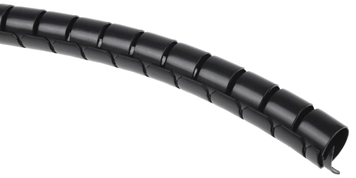 Gaine de câble spiralée RS PRO, Ø 20mm → 23mm, Ø interne 20mm, Noir, en Nylon