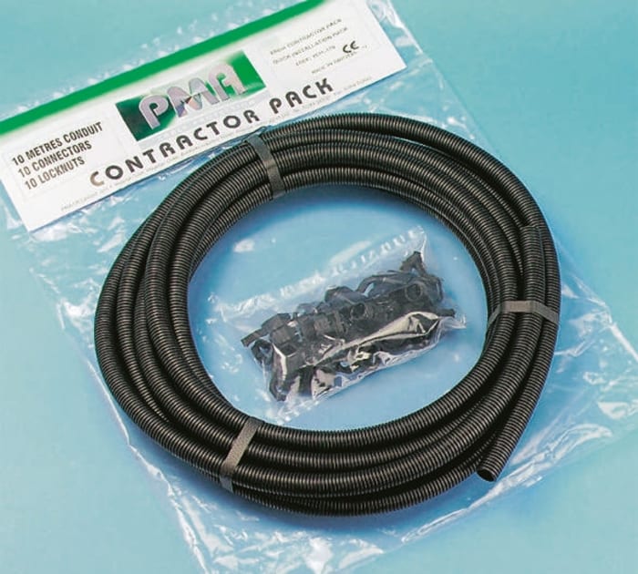 PMA Flexible Contractor Pack Conduit, 25mm Nominal Diameter, Plastic, Grey