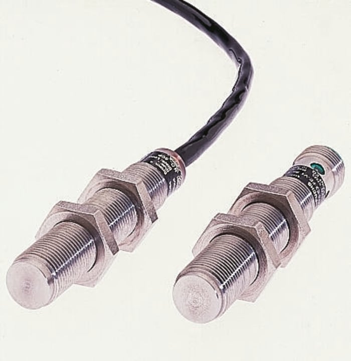 Pepperl + Fuchs Barrel-Style Proximity Sensor, M30 x 1.5, 8 mm Detection, PNP-NO Output, 10 → 30 V dc, IP69K