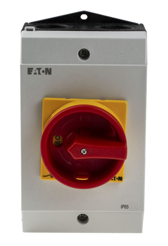 Eaton 2P Pole Surface Mount Isolator Switch - 32A Maximum Current, 13kW Power Rating, IP65