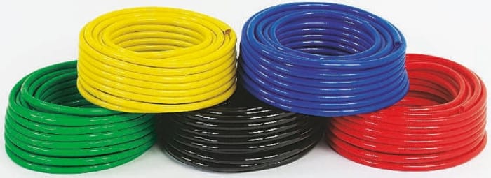 RS PRO Esnek Hortum, PVC, Çap: 12,5mm, U: 25m Kırmızı, Takviyeli