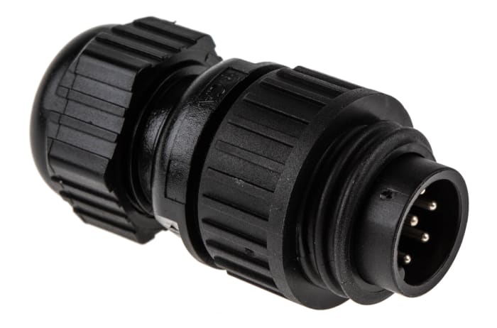Hirschmann Circular Connector, 6 + PE Contacts, Cable Mount, M22 Connector, Plug, Male, IP66, IP67, CA Series