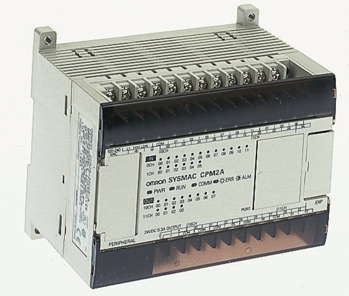 Omron CPM2A Series PLC CPU for Use with SYSMAC CPM2A Series, Relay Output, 18 (DC)-Input, DC Input