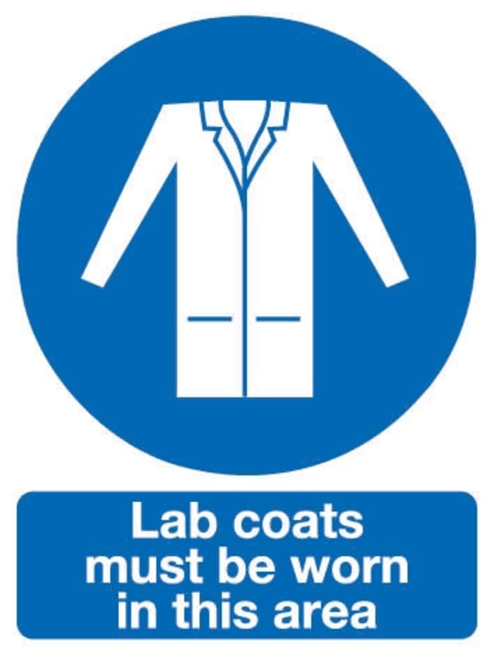 Signs & Labels PVC Mandatory Protective Clothing Sign With English Text