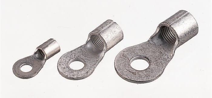 TE Connectivity Uninsulated Crimp Ring Terminal, 3.5mm Stud Size