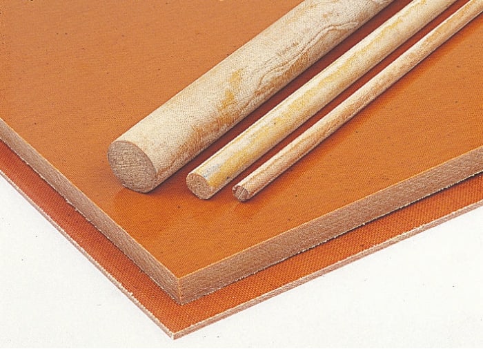Plaque SRBF Tufnol Marron, 590mm x 285mm x 4mm