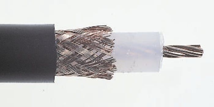 URM67 black PVC coaxial cable,50m