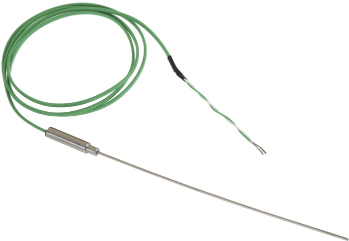 RS PRO Type K Mineral Insulated Thermocouple 150mm Length, 1.5mm Diameter → +1100°C