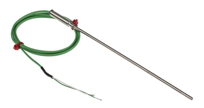 RS PRO Type K Mineral Insulated Thermocouple 150mm Length, 3mm Diameter → +1100°C