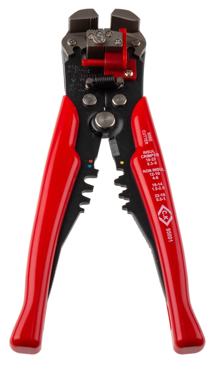 CK Wire Stripper, 0.2mm Min, 6.0mm Max, 205 mm Overall