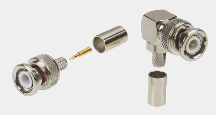 Crimp BNC straight plug-RG59 cable,75ohm