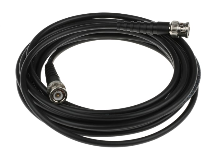 RS PRO Male BNC to Male BNC, 5m, RG58 Coaxial, Terminated50 Ω