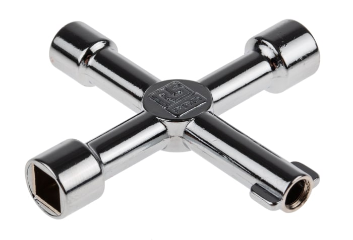 RS PRO | RS PRO Diecast Zinc 5-way Control Cabinet Key | 439-3019 | RS