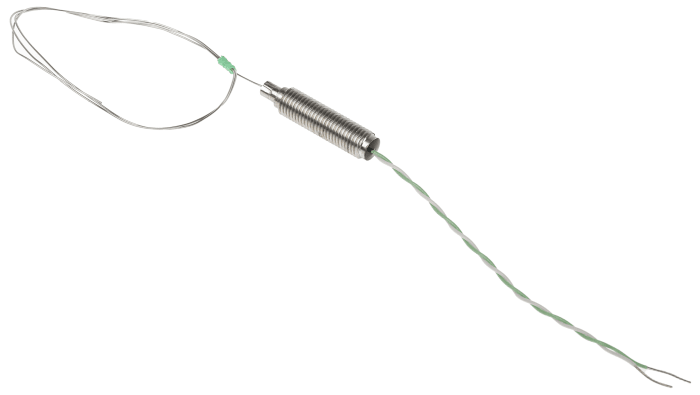 RS PRO Type K Mineral Insulated Thermocouple 500mm Length, 0.5mm Diameter → +750°C