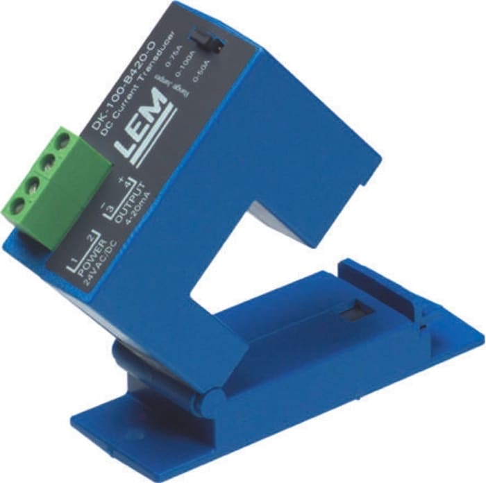 LEM DK Series Current Transformer, 300A Input, 300:1, 21.7mm Bore, 20 → 50 V dc, 22 → 38 V ac