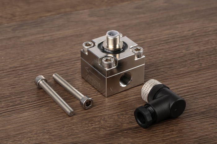 RS PRO Oval Gear Flow Meter for Liquid, 0.01 L/min Min, 4 L/min Max