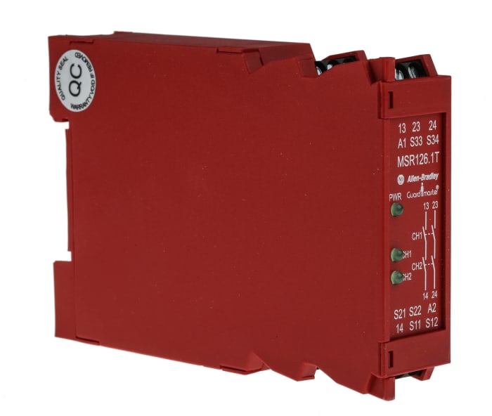 Allen Bradley 440R / MSR126.1T Safety Relay, 230V ac, Dual-Channel, 2 Safety Contacts
