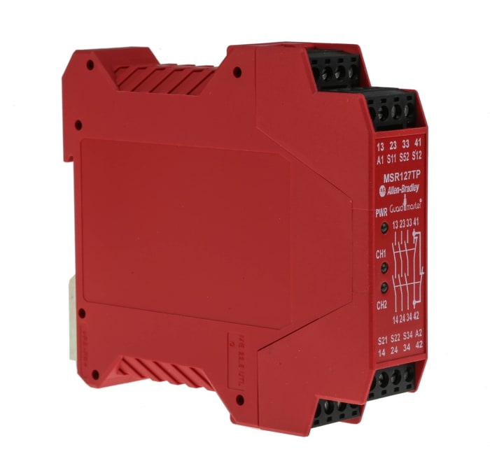 Allen Bradley Guardmaster MSR, Minotaur 440R / MSR127TP Safety Monitoring Safety Relay, 230V ac, Single Channel, 3