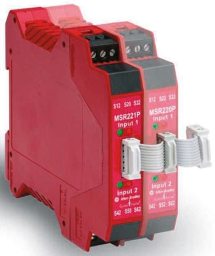 Allen Bradley Guardmaster 440-R Series Input Module, 2 Inputs, , 0 Outputs, 24 V dc, 3NC