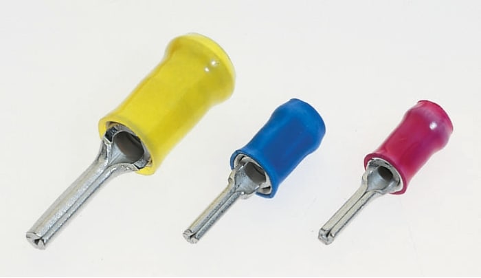 TE Connectivity, PIDG Insulated, Tin Direct Solder Crimp Terminal, 2.7mm² to 6.6mm², 12AWG to 10AWG, 2.6mm Pin