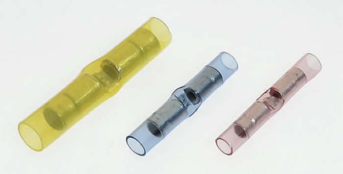 Red PIDG butt splice terminal,22-18awg