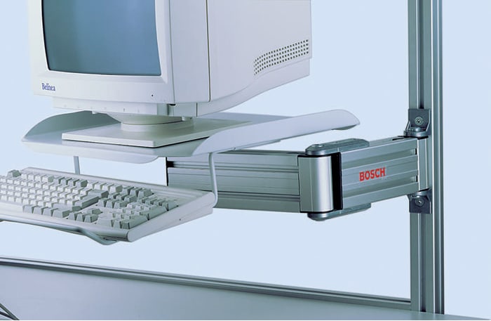 VDU support swivel arm,500mm radius