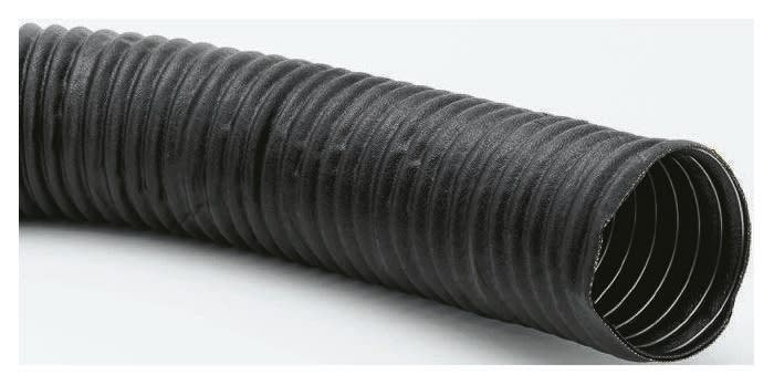RS PRO Çift Katlı Kauçuk Flex Esnek Hortum, Çap: 76mm, Uzunluk: 2m, Siyah/Kırmızı, Takviyeli