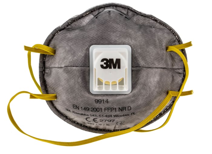 3M 9900 Speciality Series Respirator Mask for Nuisance Odour Protection, FFP1, Non-Valved, Moulded 10 per Package