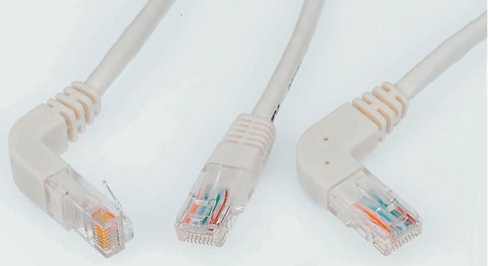 CORDONS RJ45 CAT 5 COUDES