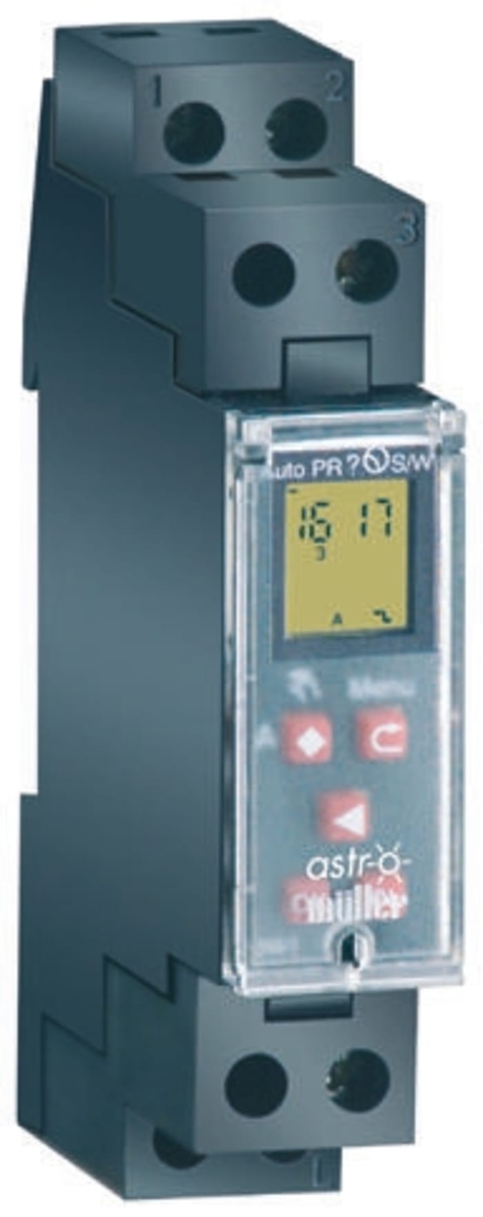 1 Channel Digital DIN Rail Time Switch Measures Minutes, 230 V ac