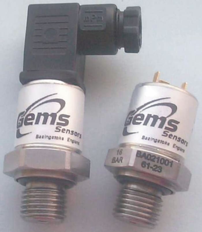 Gems Sensors Pressure Sensor, 0bar Min, 2200bar Max, Analogue Output, Gauge Reading