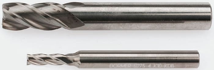 Fraise en bout Dormer Carbure monobloc 10mm 4 cannelures 72 mm