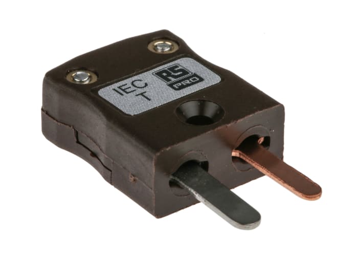 RS PRO, Miniature Thermocouple Connector for Use with Type T Thermocouple, 4mm Probe, IEC, RoHS Compliant Standard