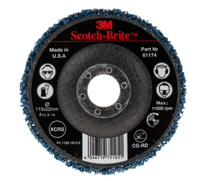61172 3M 3M Silicon Carbide Sanding Disc, 115mm, Extra Coarse Grade