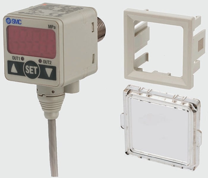 Presostato SMC, R 1/4, Láminas, 1bar a -0.1MPa