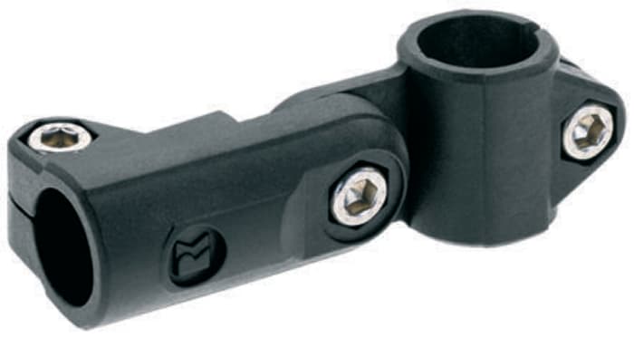 Propojovací komponent, řada: RK Light Tubular System Spojovací svorka pro kruhovou trubici 12 → 18mm Rose+Krieger