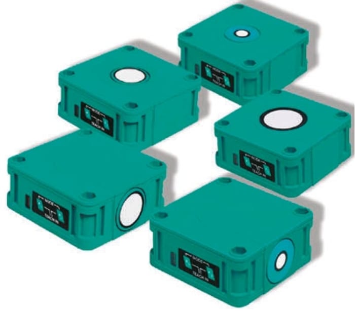Pepperl + Fuchs Ultrasonic Block Proximity Sensor, 500 mm Detection, PNP x2 NO/NC, 10 → 30 V dc