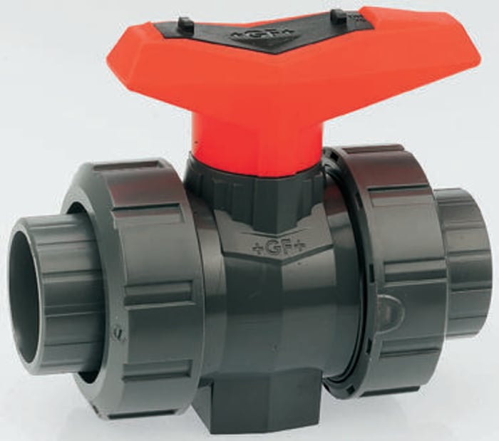 Georg Fischer Plastic 2 Way, High Pressure Ball Valve, BSP, 1-1/4in