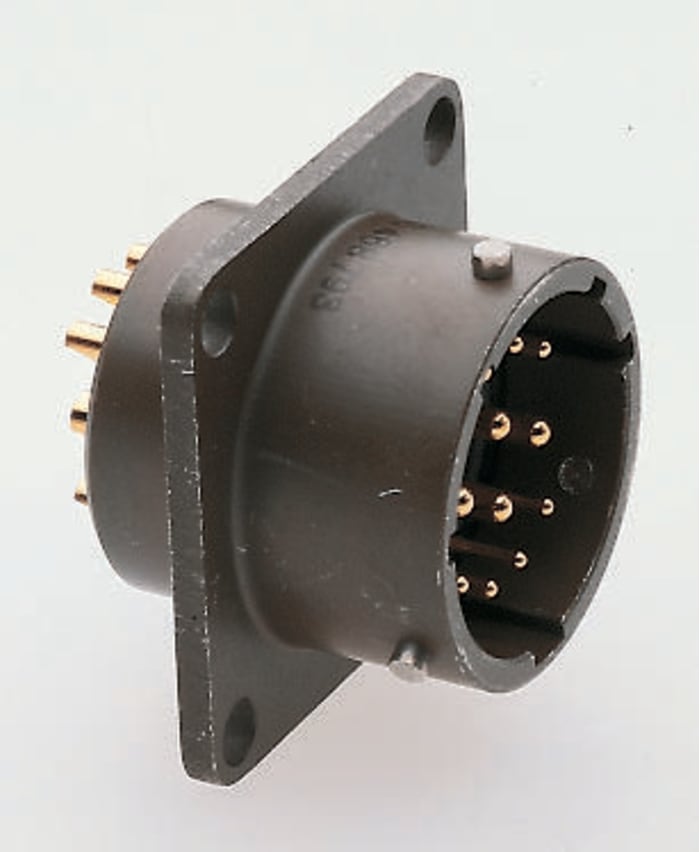 Amphenol Socapex, 451 10 Way Panel Mount MIL Spec Circular Connector Receptacle, Socket Contacts,Shell Size 12, Bayonet