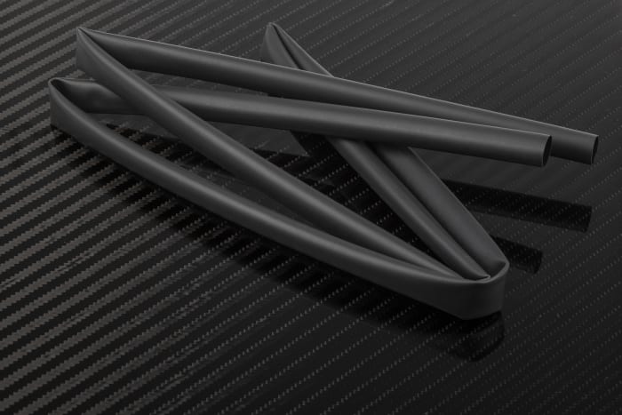 Gaine thermorétractable RS PRO, Diam. 9.5mm, Long. 1.2m, Rétreint 3:1, Noir