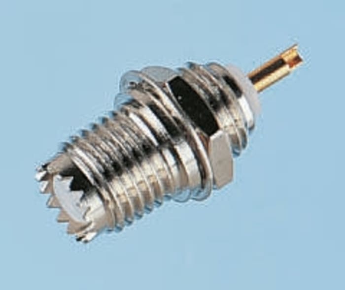 Conector coaxial RS PRO, Hembra, Impedancia 50Ω, Montaje de Cable, Terminación de Soldador, Sí