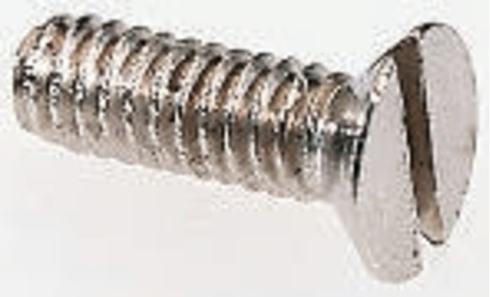 NiPt brass slot csk head screw,M2x16mm
