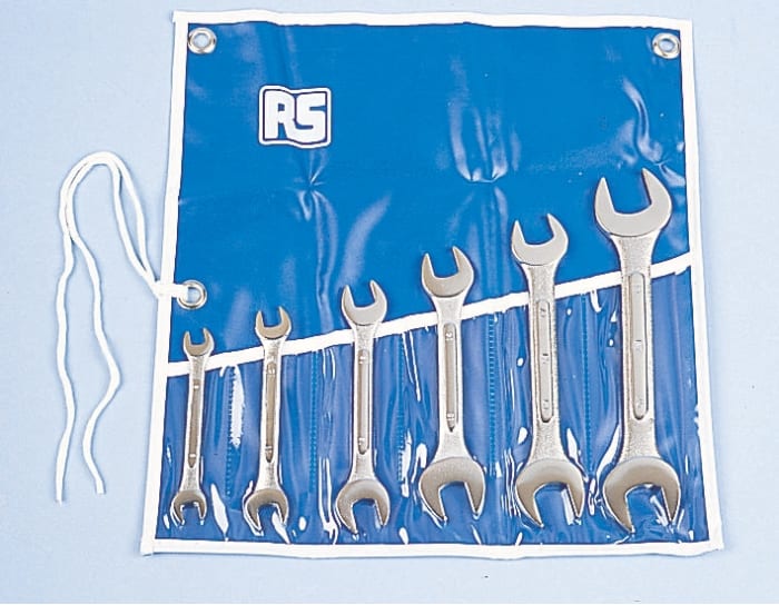 6 piece metric open ended spanner set