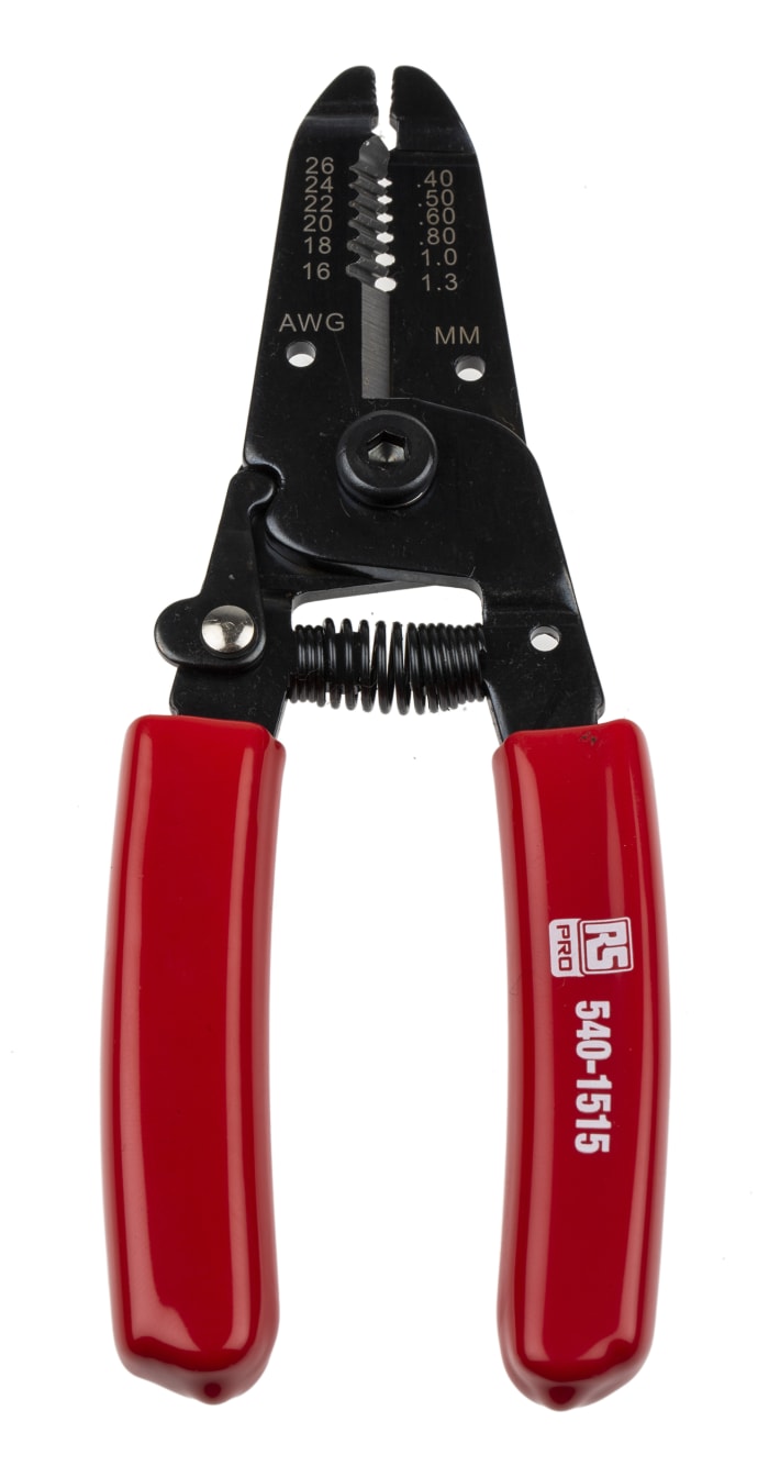 RS PRO Tel Sıyırıcı, Damarlı Kablo ile kullanım için, 0.13 → 2.07mm², 155mm Uzunluğunda